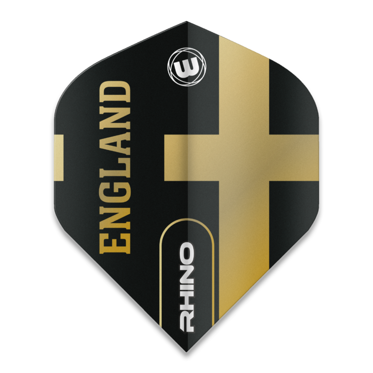 Winmau Rhino Black & Gold Flag - England 6905.200