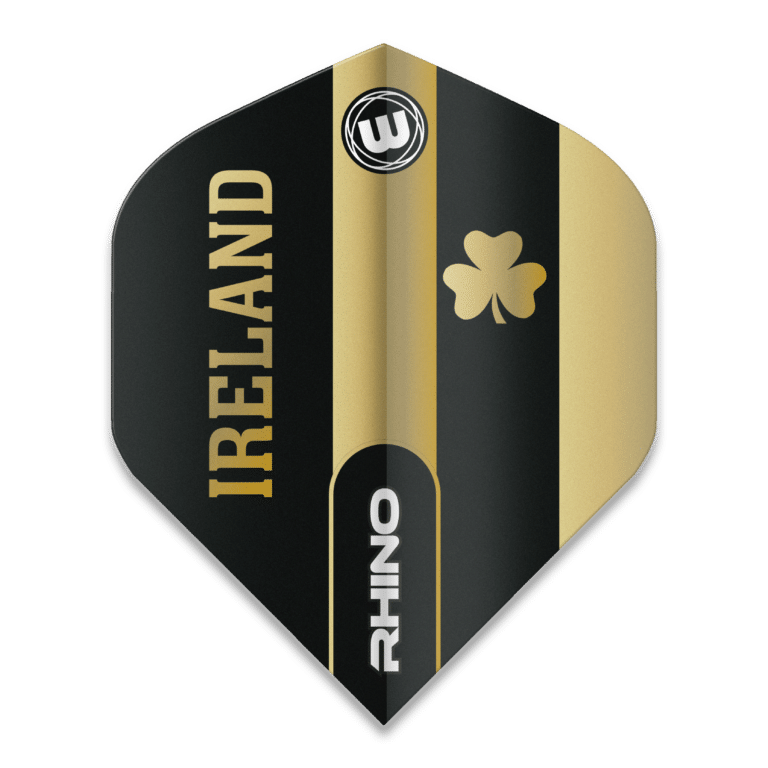 Winmau Rhino Black & Gold Flag - Ireland 6905.203