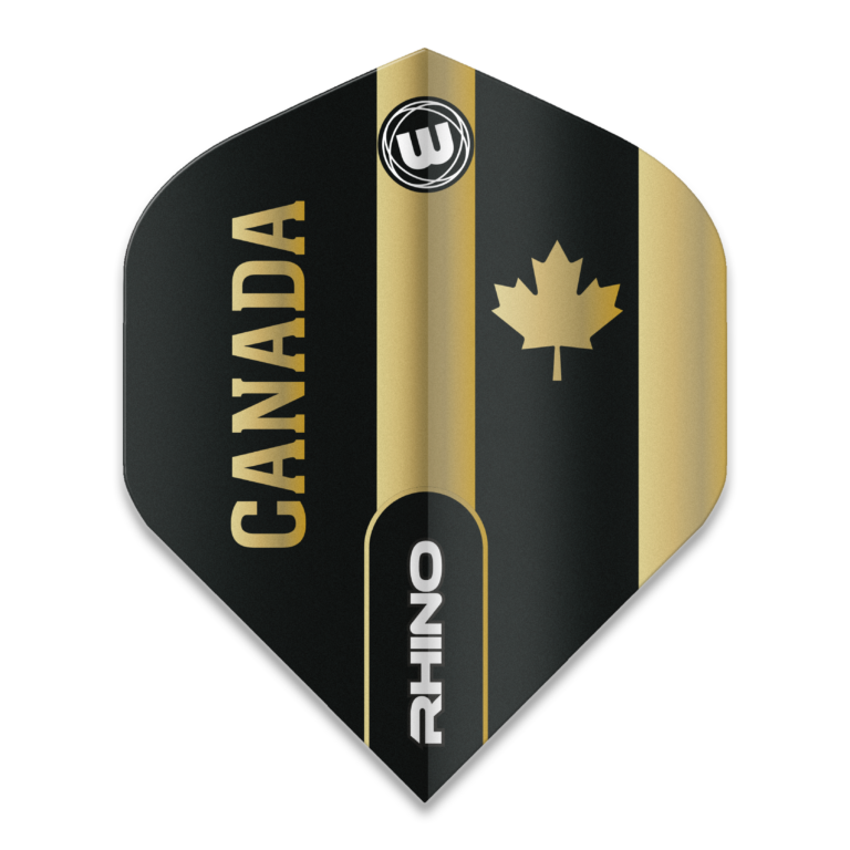 Winmau Rhino Black & Gold Flag - Canada 6905.207