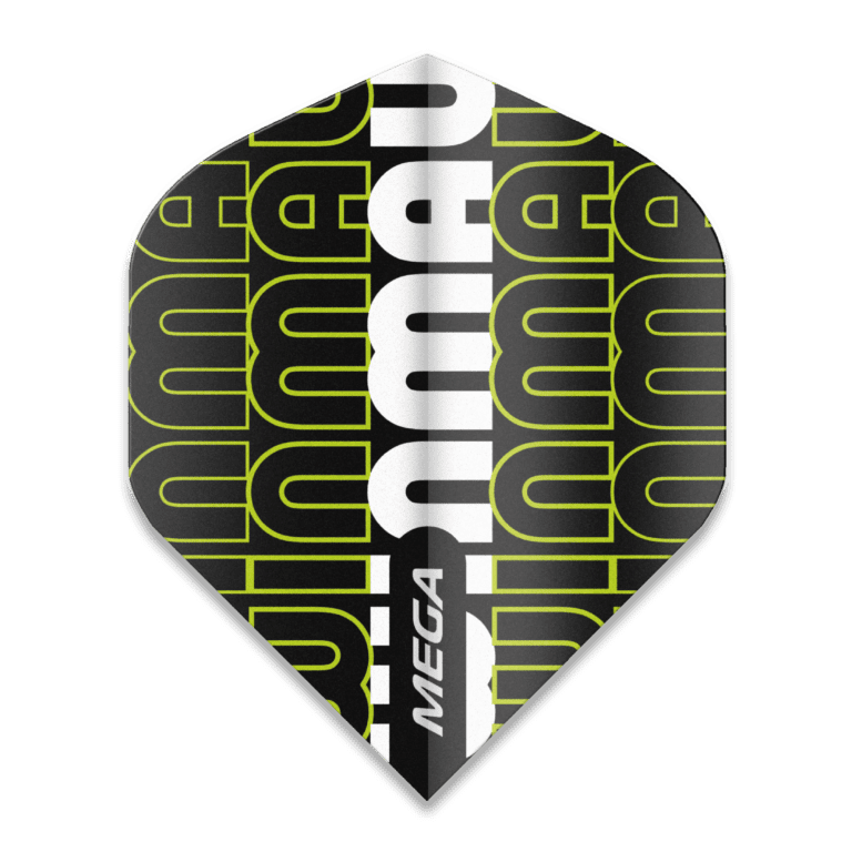 Mega Standard Winmau Logo - Black & Green 6900-237