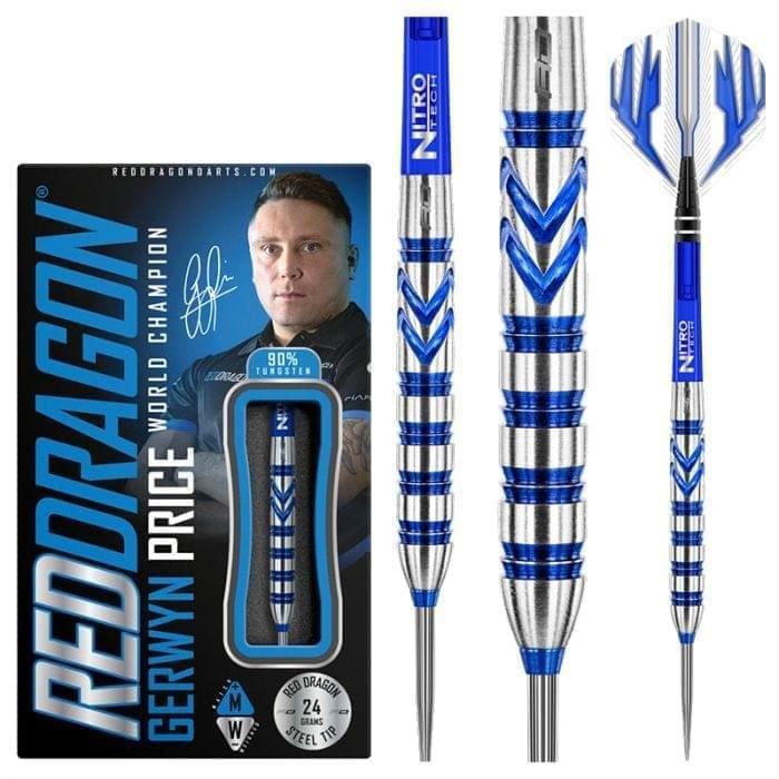 Gerwyn Price 24 gram Blue Original 90% tungsten alloy