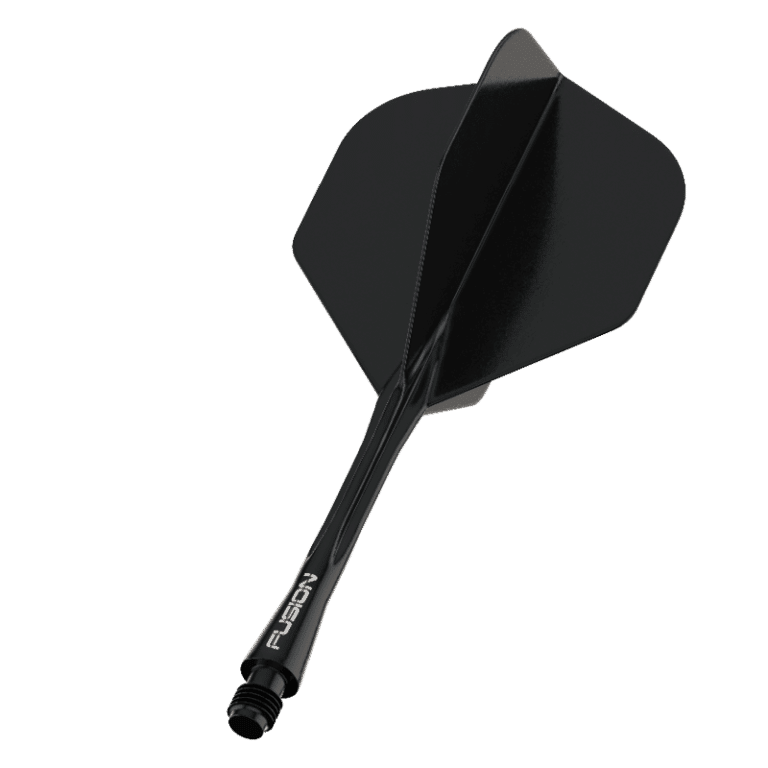 Winmau Fusion Integrated Flight & Shaft Medium Black