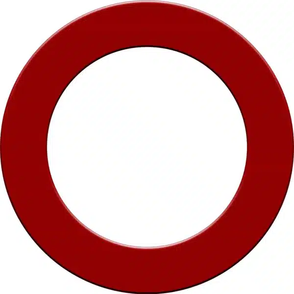 Designa Dartboard Surround Pro - Plain Red